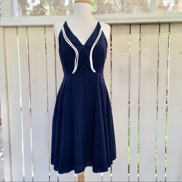 navy sailor dress girl